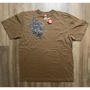 Y2K Element BAM Skateboarding Brown T Shirt Size XL